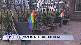 Pride flag vandalized outside of DC home