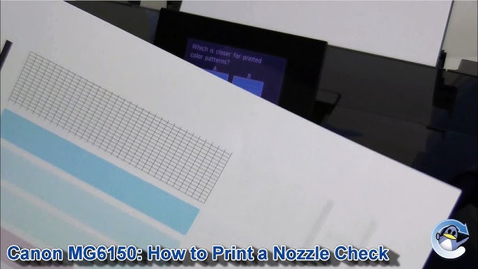 alien Forvirret flyde over How to Print a Test Page on a Canon Pixma MG6150 - YouTube
