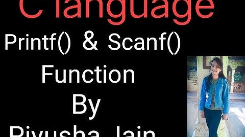 #printf()&scanf() #Clanguage printf() & scanf() function in C language in Hindi | Lecture-10 |