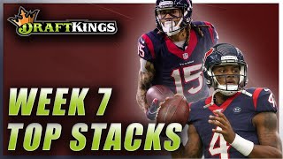 DRAFTKINGS WEEK 7 TOP STACKS: NFL DFS PICKS