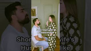 Short Height Wife Problems  Short Wife Tall Husband Perfect Combo ytshorts funny fyp
