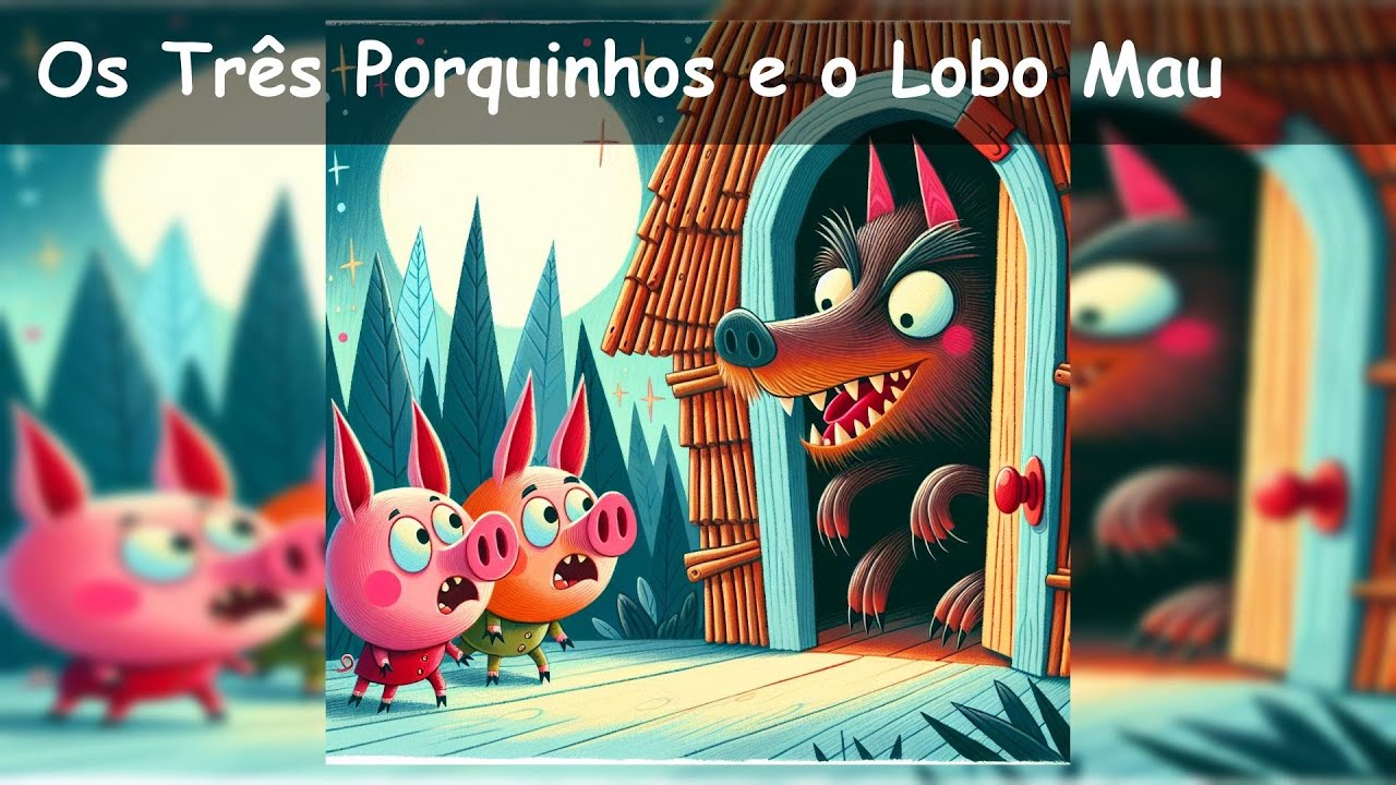 História de Dormir para Crianças Pequenas: Os Três Porquinhos e o Lobo ...