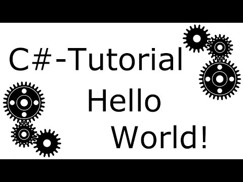 Hello World! - c# Tutorial - Visual Studio 15 - German/Deutsch - #001
