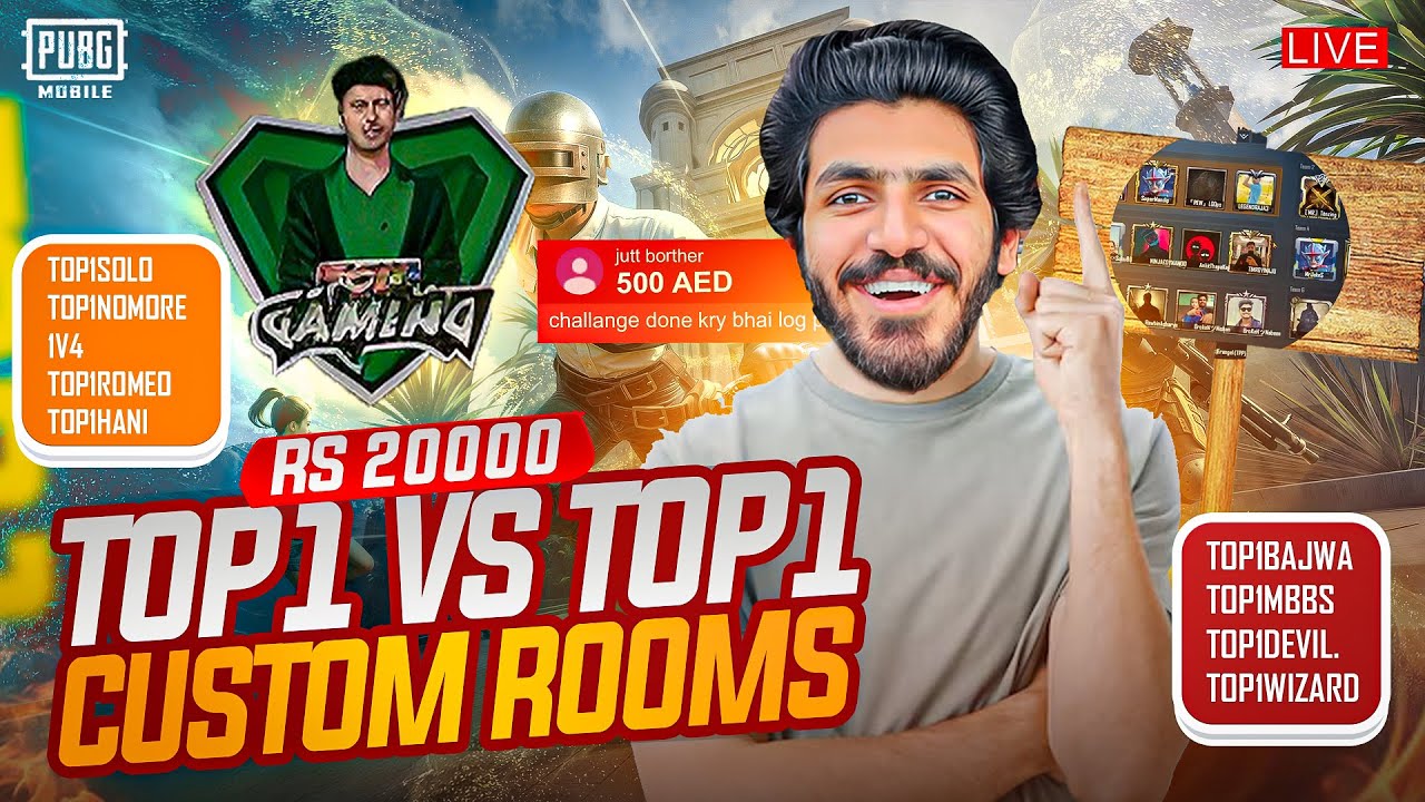 AJJ FULL CUSTOM ROOMS CHICKEN DINNER ZID🔥 RS 20000 INAAM + GIVEAWAY 😎OLD BEST EVENT CUSTOM ROOMS
