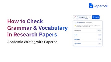 How to write a research paper introduction with AI (3/3) - Check Grammar & Vocabulary
