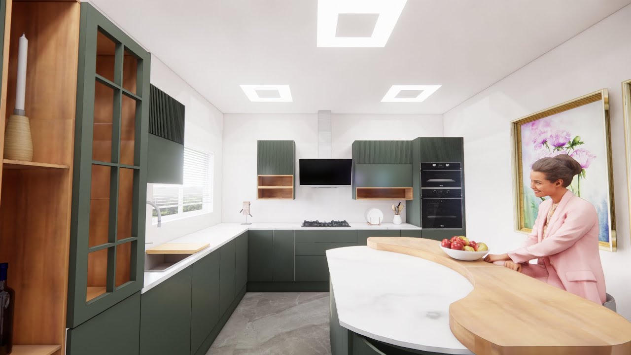 kitchen 3D WALKTHROUGH ANIMATION