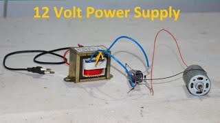 How To Build 12 Volt Power Supply Or Adaptor At Home By Using Ac Transformer Youtube