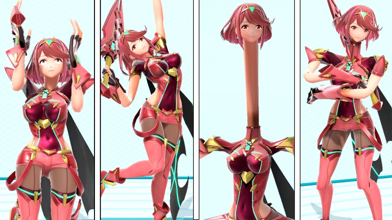 What If Pyra Tried To Copy Every Character's Taunts In Super Smash Bros ...
