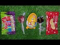 Satisfying Video Asmr Unboxing GIANT Sweets Chocolate and Rainbow Lollipops with Candy Cutting Asmr.