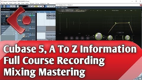 Cubase 5 Full Course Mixing Mastering || Cubase 5 A To Z Information || Cubase 5 || 7783868880