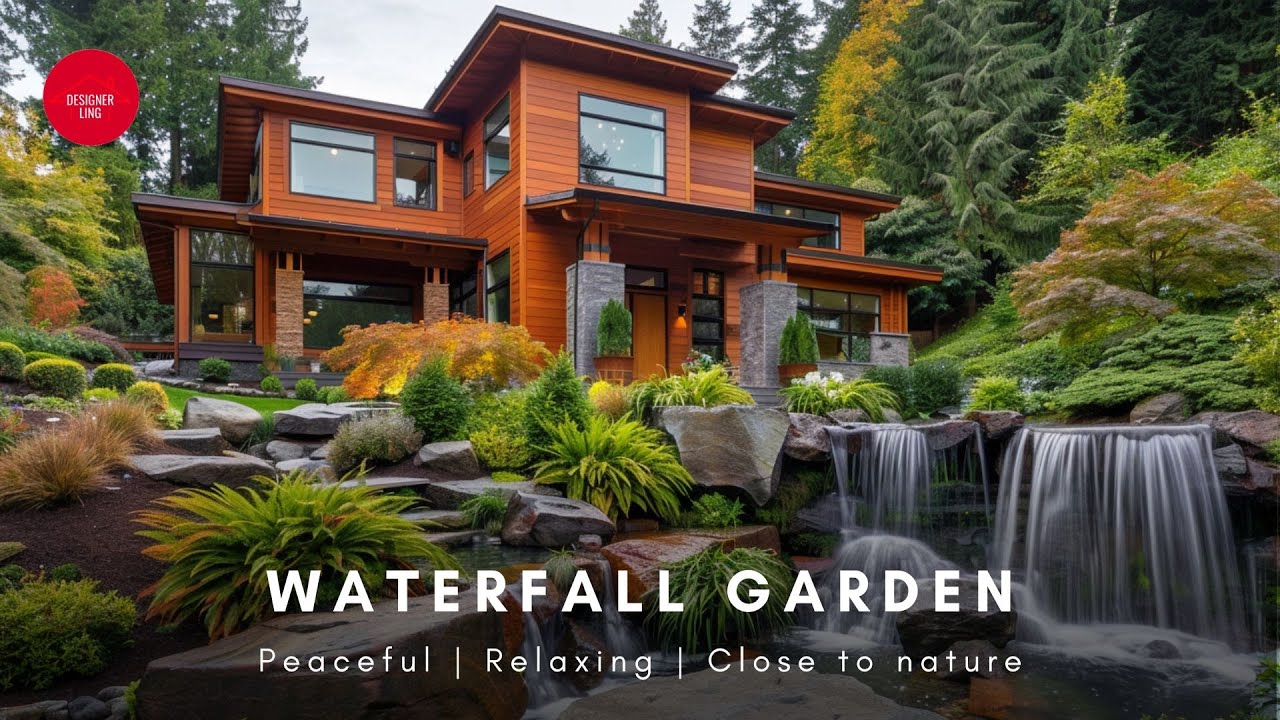 Rustic Charm & Flowing Water: A Waterfall Garden for Your Log Home ...