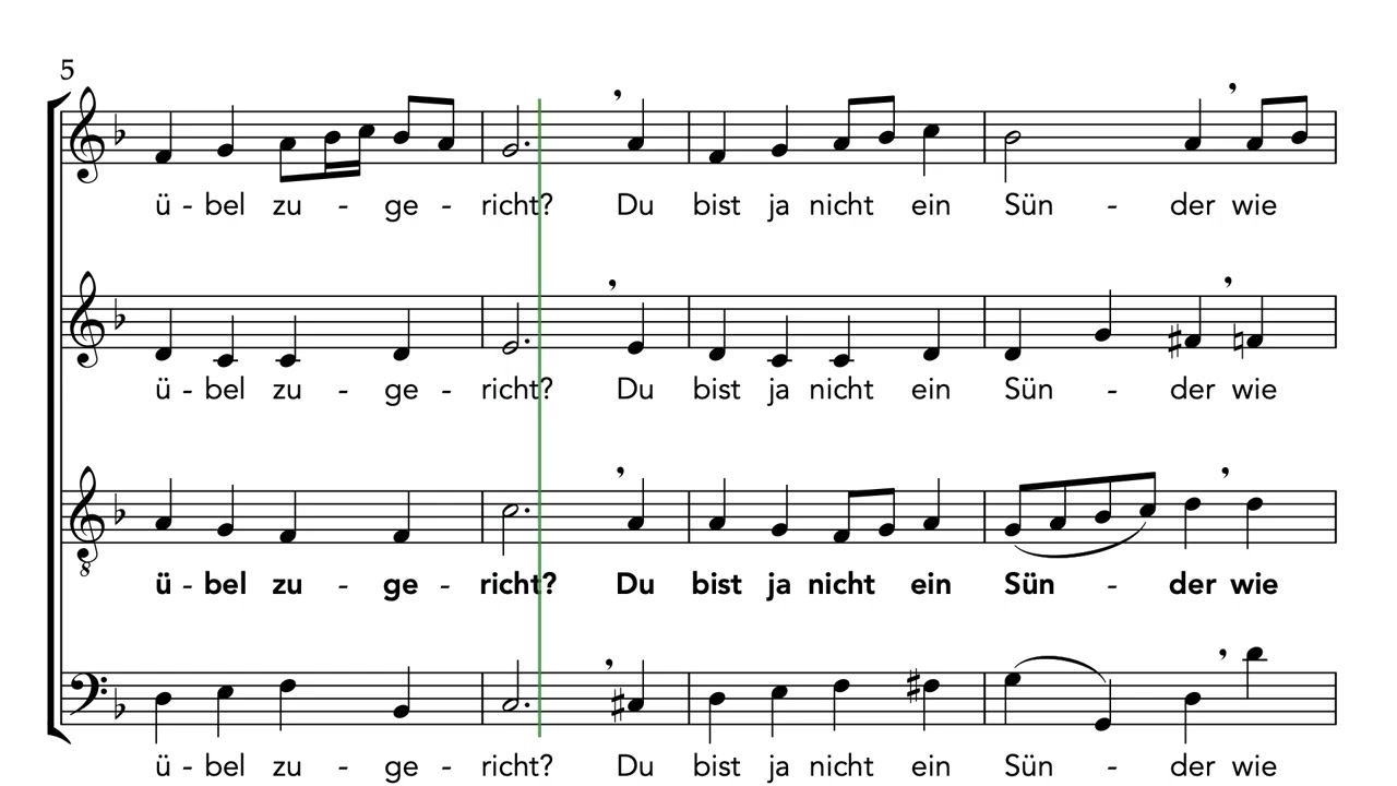 37  Choral - Matthäus Passion - Tenor