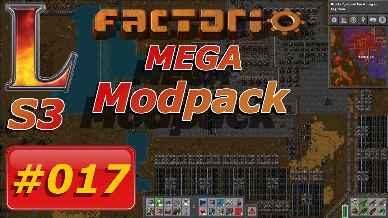 Factorio Mega Modpack #017 | Let's Play Deutsch | Die neue Baustelle ...