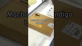 Macbook neo indigo colour unboxing #macbookneo #apple #laptop #unboxing