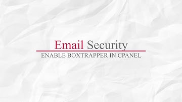 How To Enable Boxtrapper In Cpanel