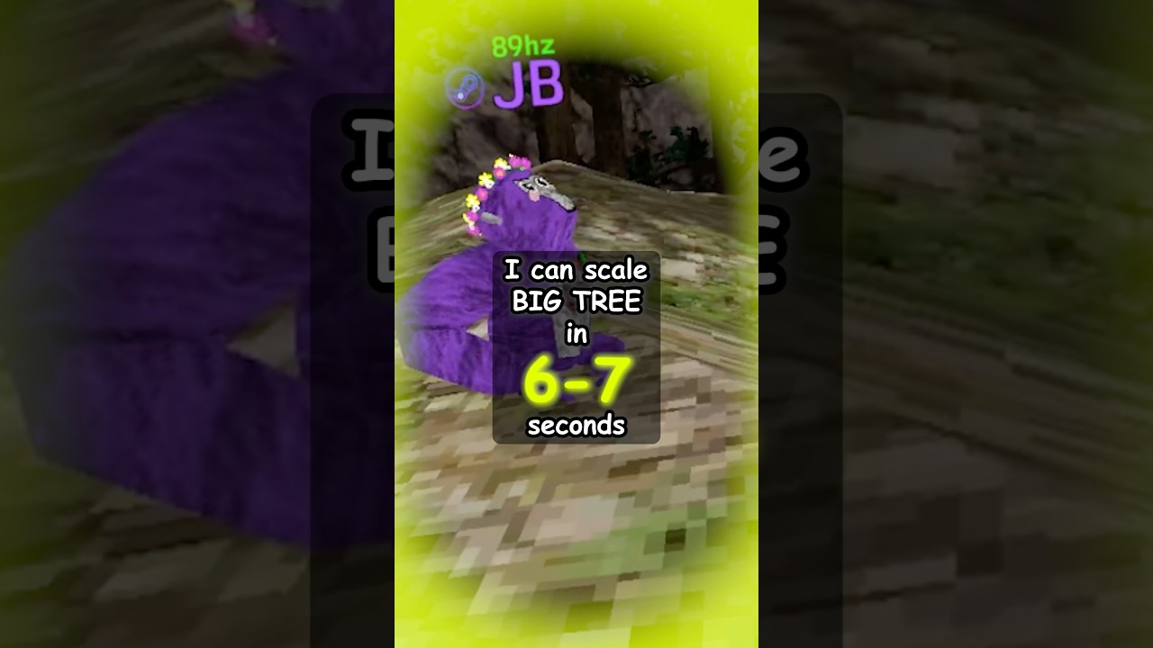 who can scale big tree the FASTEST? 🤫 #gorillatagvr #gorillatagquest #shorts