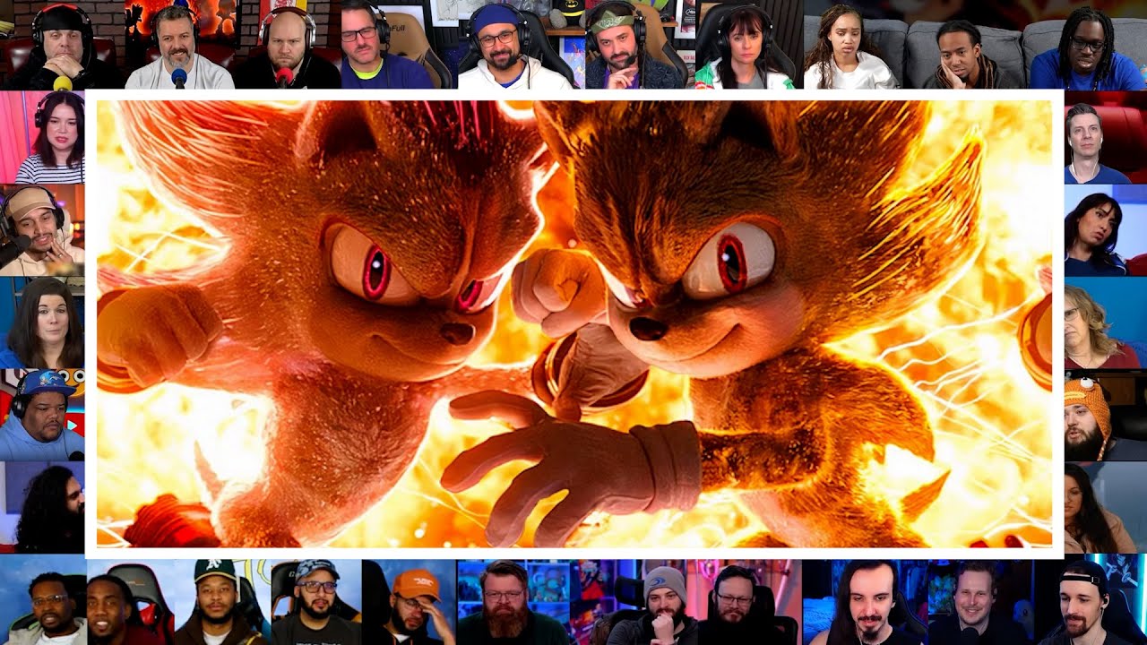 Super Sonic vs Super Shadow | Reaction Mashup | Sonic the hedgehog 3
