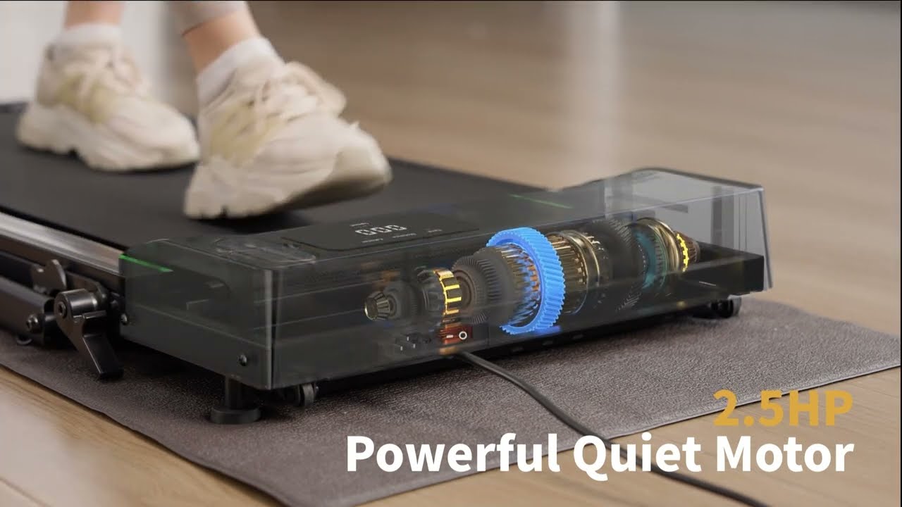 Treadmill Folding Walking Pad with Handrails 10 km/h丨CyberCart.COM