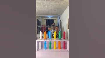 Can you match this very funny six (6) bottle color challenge