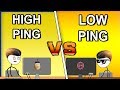 High Ping Gamer Vs Low Ping Gamer