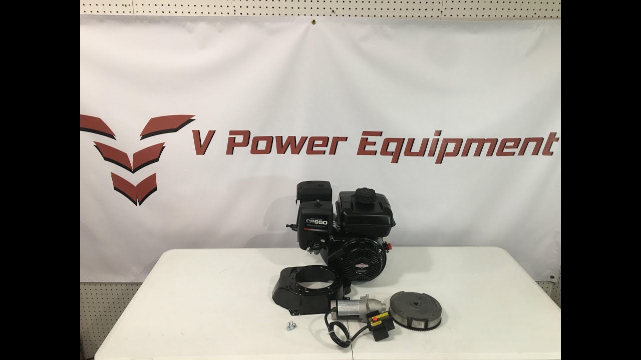 110 volt electric start kit for the Briggs & Stratton CR950 YouTube