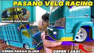 AUTO GASRUK IKI LURR🔥|| PASANG VELG DRIFT \u0026 PER CUSTOM CEPER DI MINIATUR CANTER