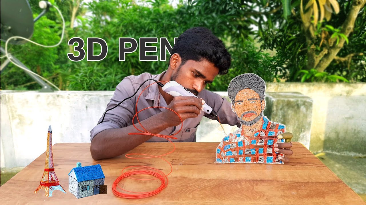 3D Pen Art | Real Face Making with 3D Pen | இது அவ்ளோ ஈசி Ah இல்ல🤧| Mr.Village Vaathi