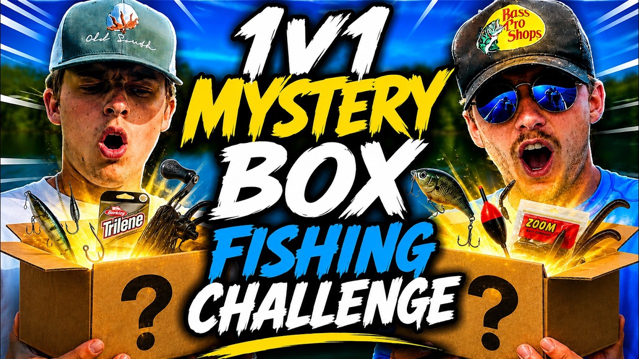 1v1 Mystery Box Bass Fishing Challenge