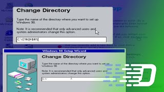 Installing Windows 98 to incorrect folder