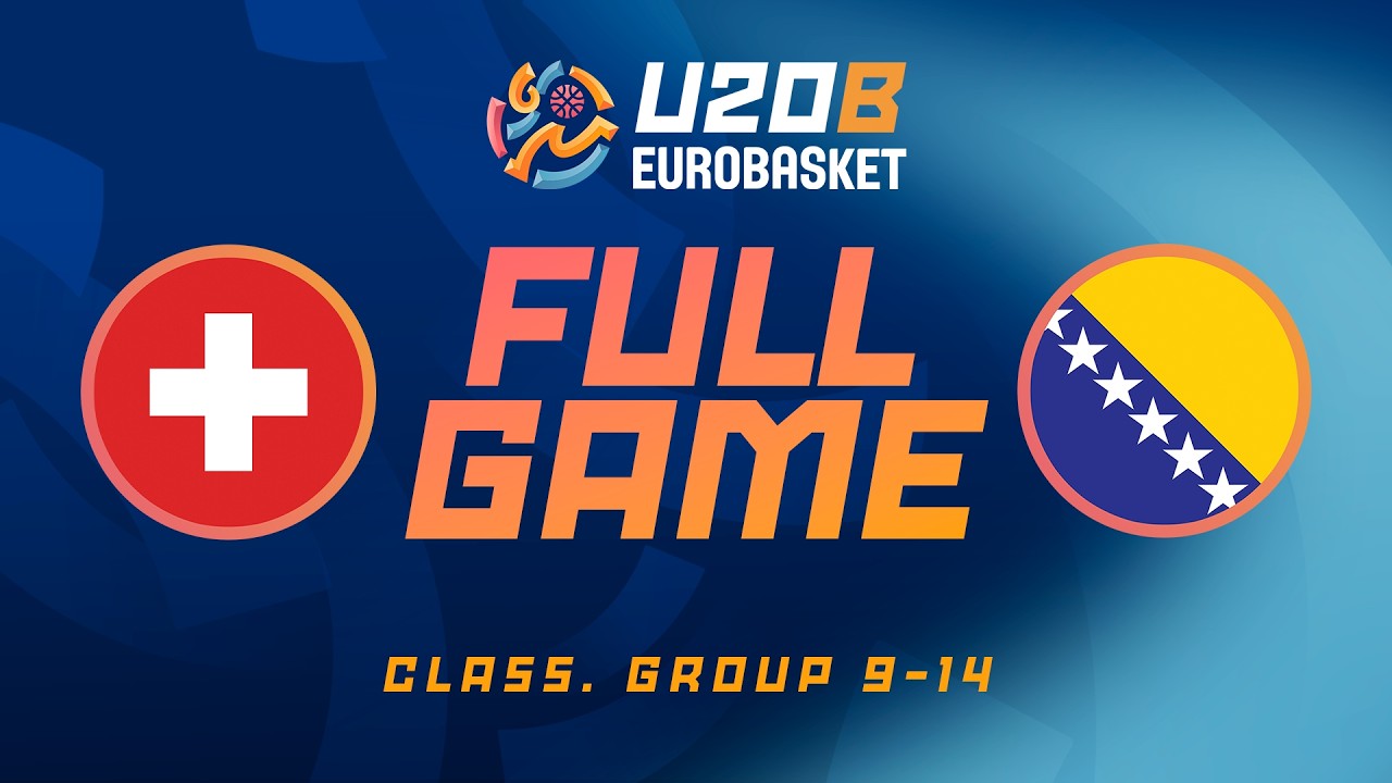 SUI v BIH | Full Basketball Game | FIBA U20 Women's EuroBasket 2026 Division B