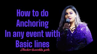 How to Host Any Event with basic Lines || Hosted New year eve For Taurus officers institute | Anchor