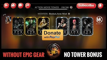 Fatal Action Movie Tower 190 & Reward 🎮 Mortal Kombat Mobile/MK Mobile #mortalkombatmobile #mkmobile