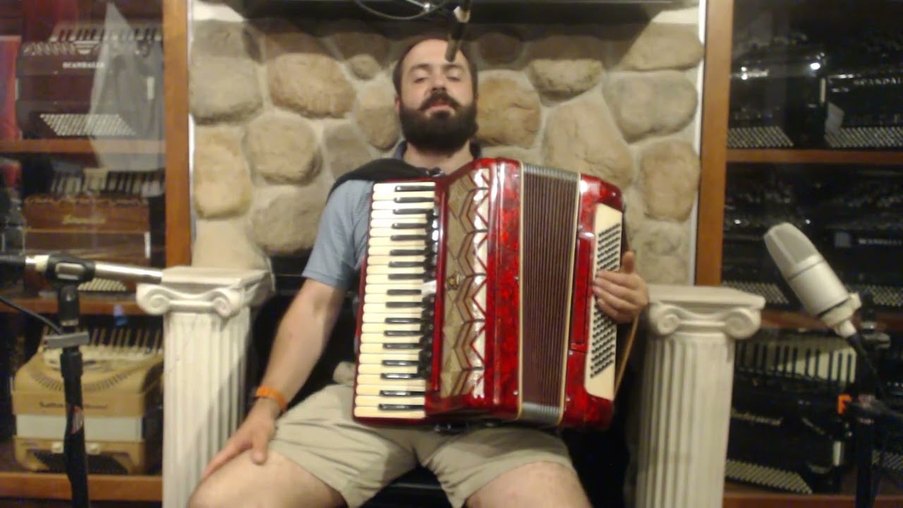 6778 - Red Gold Parrot Piano Accordion LMMH 41 120 $999 - YouTube
