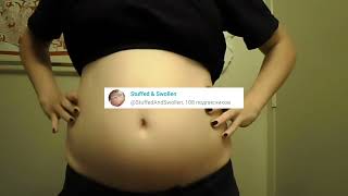 Super Stuffed DrainOctane: Huge Food Belly So Round & Heavy