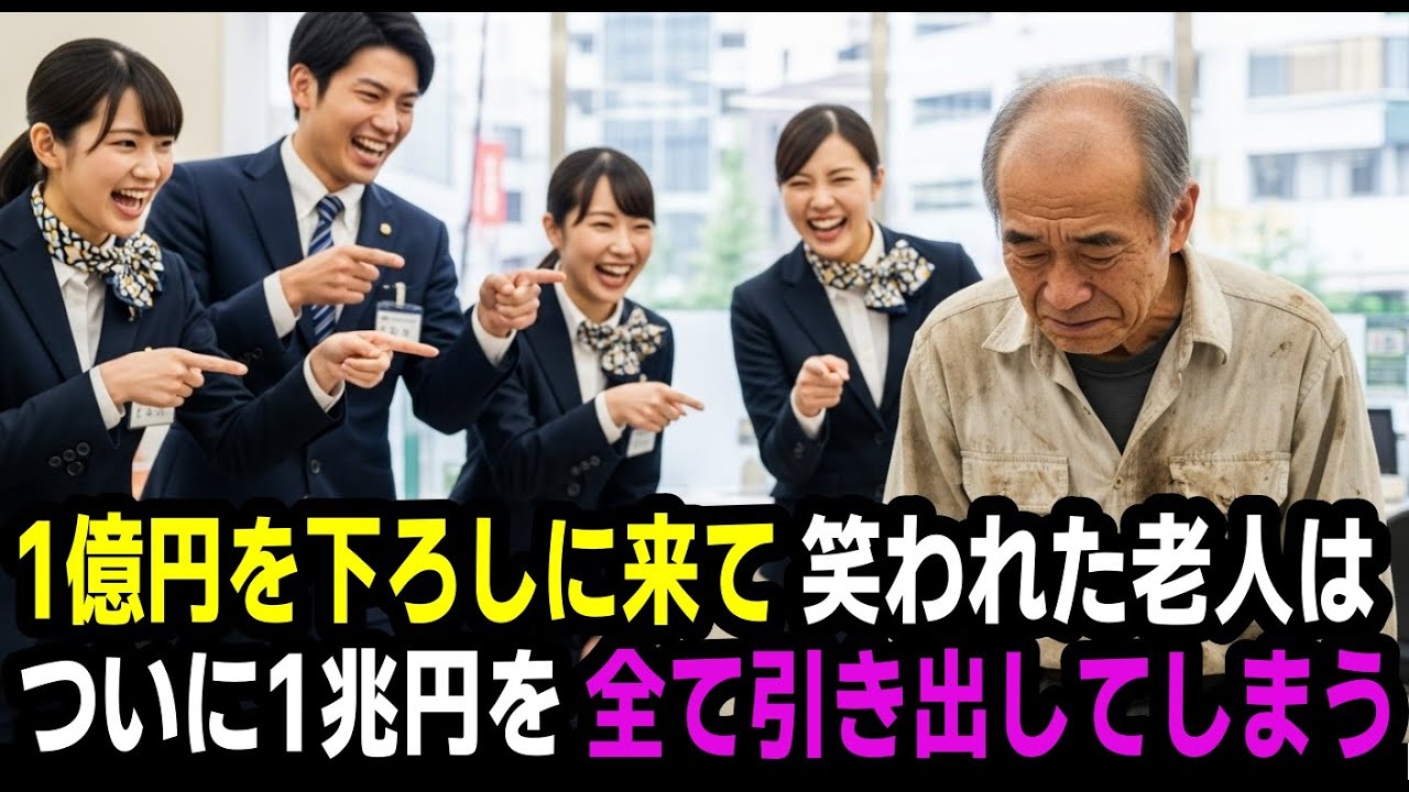 1億円を下ろしに来て笑われた老人が1兆円引き出した瞬間、銀行は阿鼻叫喚のパニックに陥った…