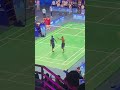 Dance by the Indian pair after they won the badminton gold medal