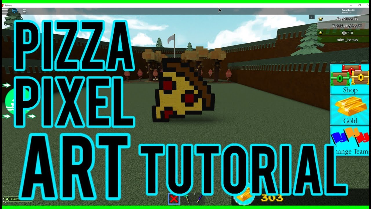 Roblox Babft How To Make The Leaning Tower Of Pizza Pixel Art Youtube - how to create pixel art in work at a pizza place roblox youtube