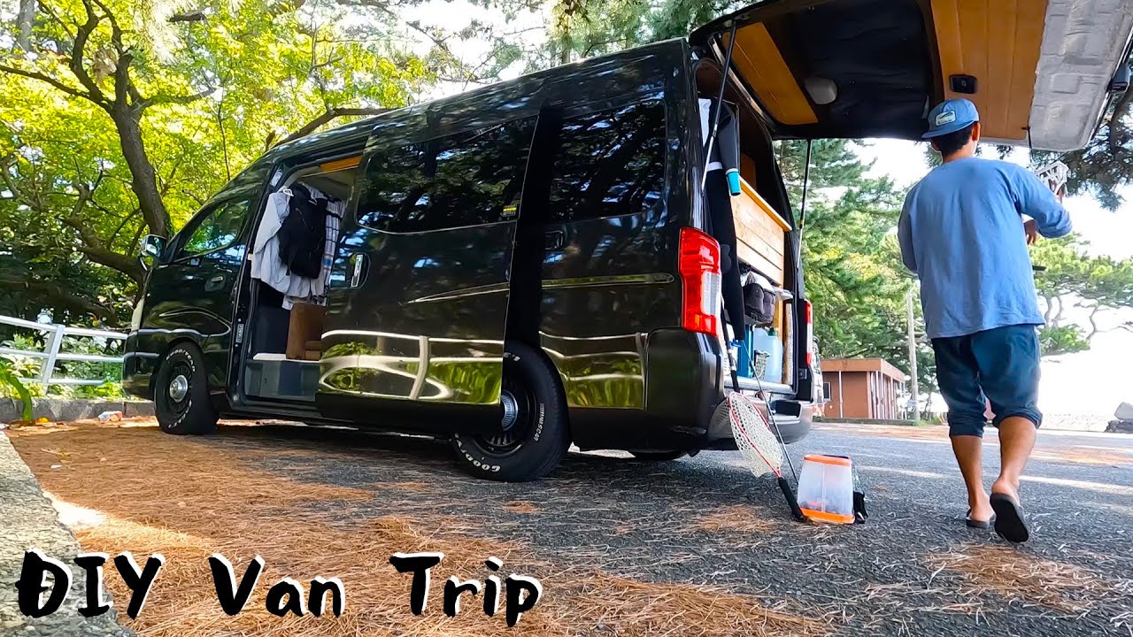 手漕ぎボートで大物連発して金髪ギャルと車内宴会 ~ 日本横断釣り車中泊 Vol.1