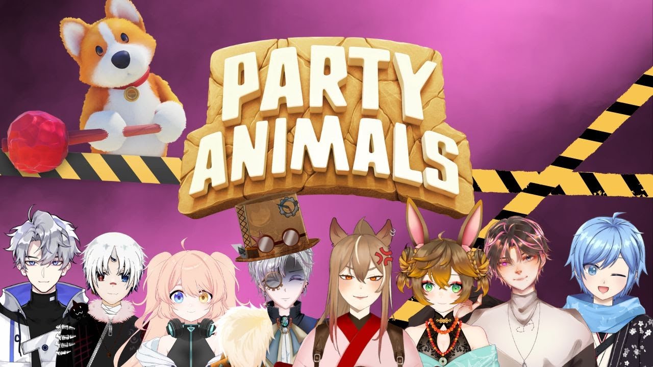【Party Animals】來互相傷害 ！【赤羽 紅/ Akabane Aka】w/Others | MYViki