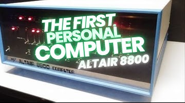 The FIRST Personal Computer:  ALTAIR 8800