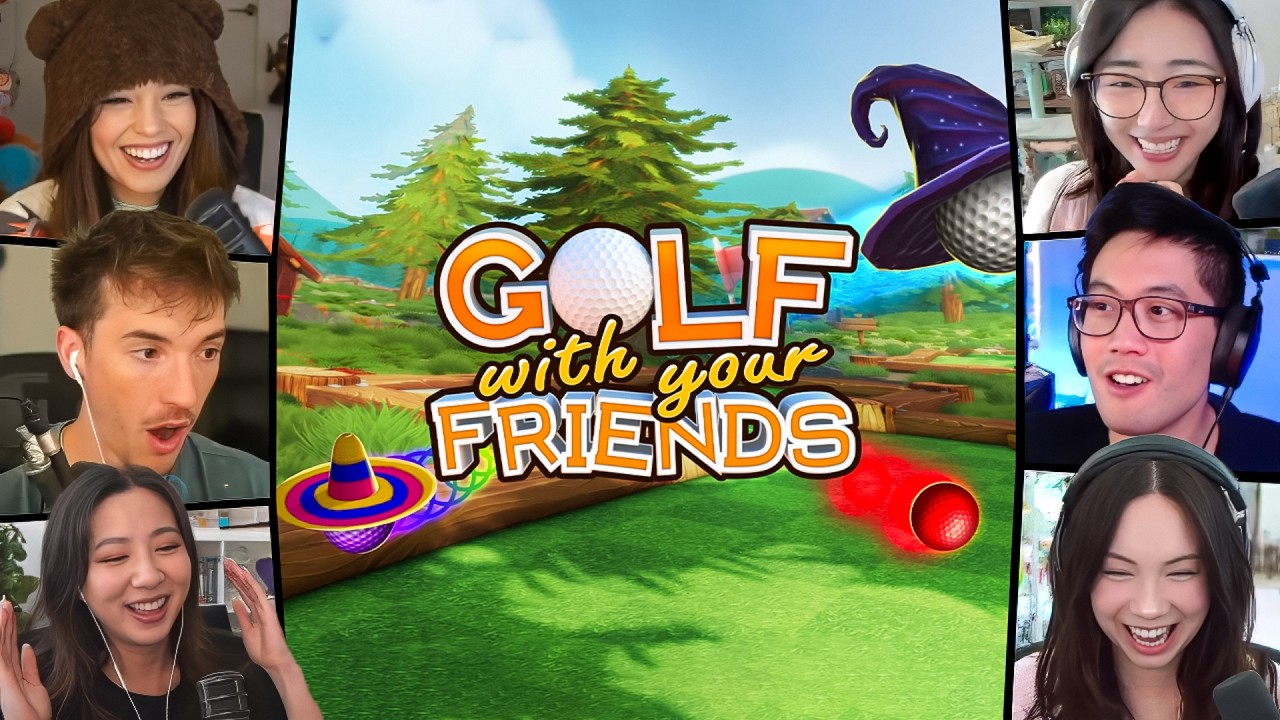 The FUNNIEST Golf With Your Friends Lobby (ft. Valkyrae, Fuslie, & Friends)