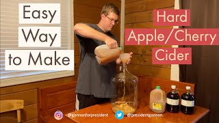 Easy Way to Make Hard Apple/Cherry Cider