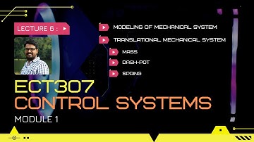 Modeling of mechanical system | Translational mechanical system | CS Module 1 | Lect 6