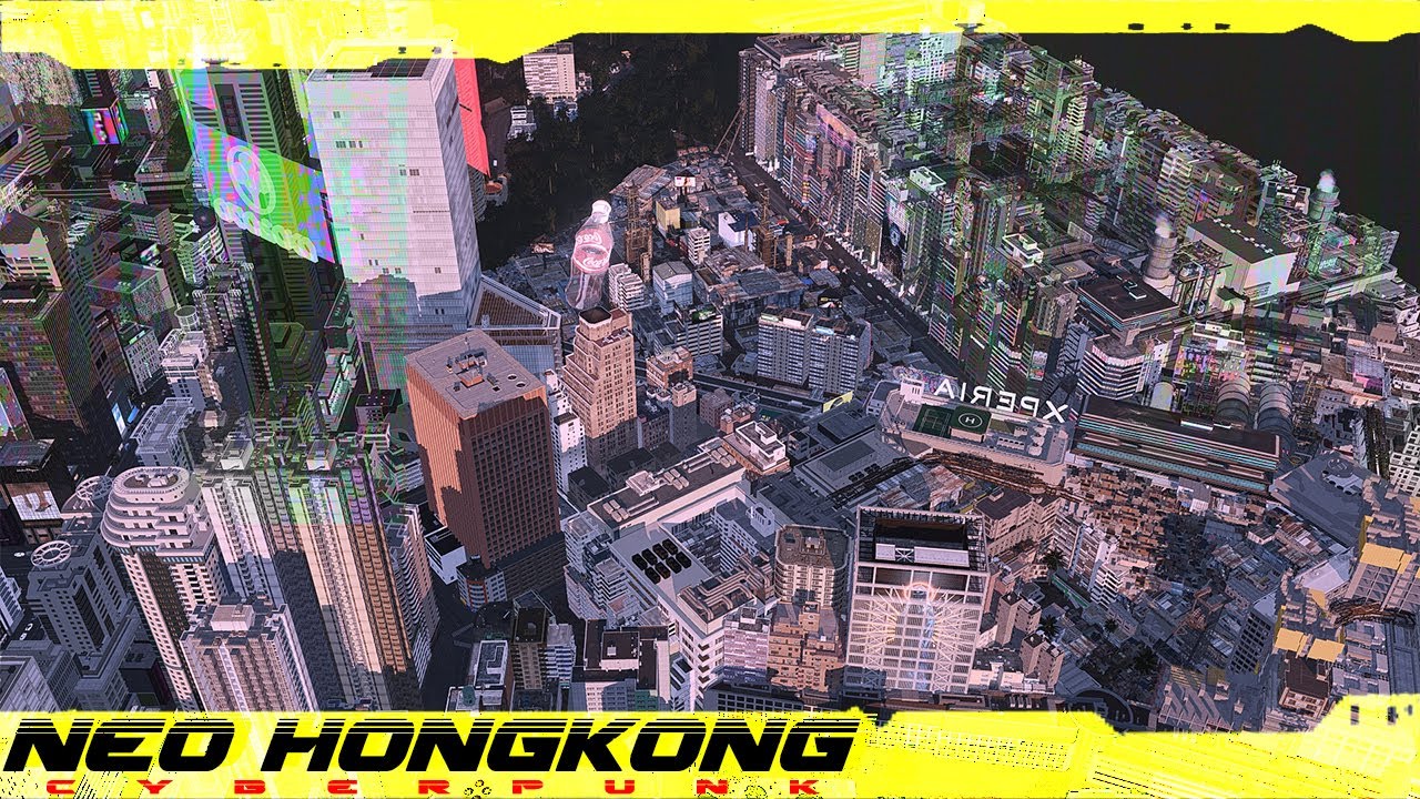 Cities Skylines : Cyberpunk City Neo HongKong New Kowloon Walled City