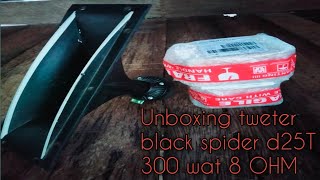 Review Unboxing Twiter Black Spider - D25T 300Watc 8Ohm - Omal