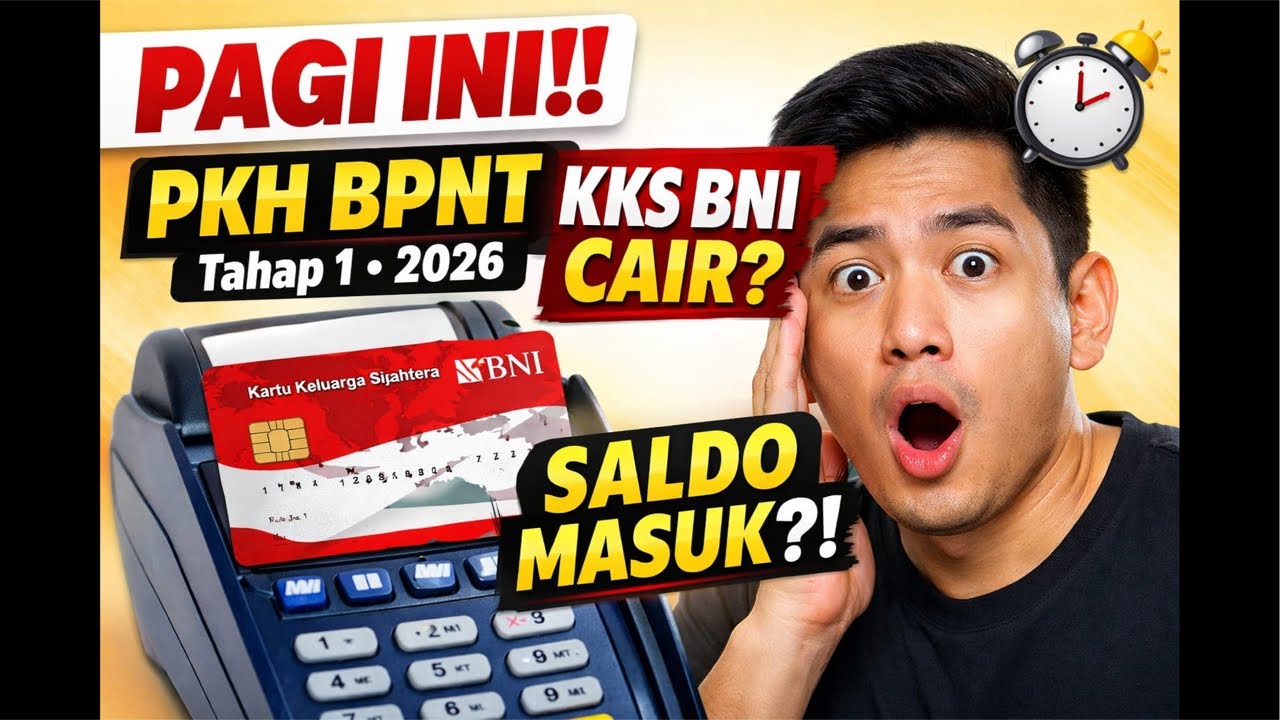 CEK SALDO PKH BPNT TAHAP 1 2026 KKS BNI PAGI INI‼️ ADA SALDO MASUK? CEK LANGSUNG