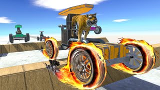 KART RACING CHALLENGE Who is the Fastest? Animal Revolt Battle Simulator