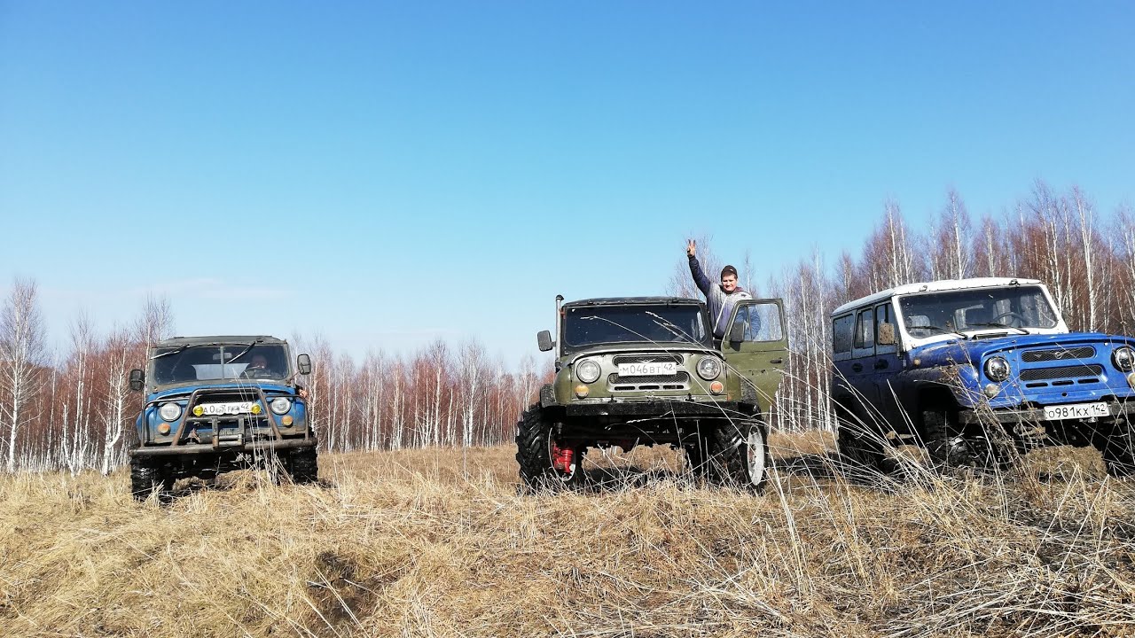 УАЗ на портальных мостах Т40. Новокузнецк, 2021г, шпионская съемка ...