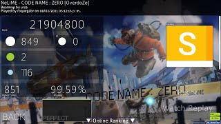 /Osu!Catch/ NeLiME - CODE NAME : ZERO [OverdoZe] (99.59%acc) (226pp) (FC) GOD MODE!!!!!