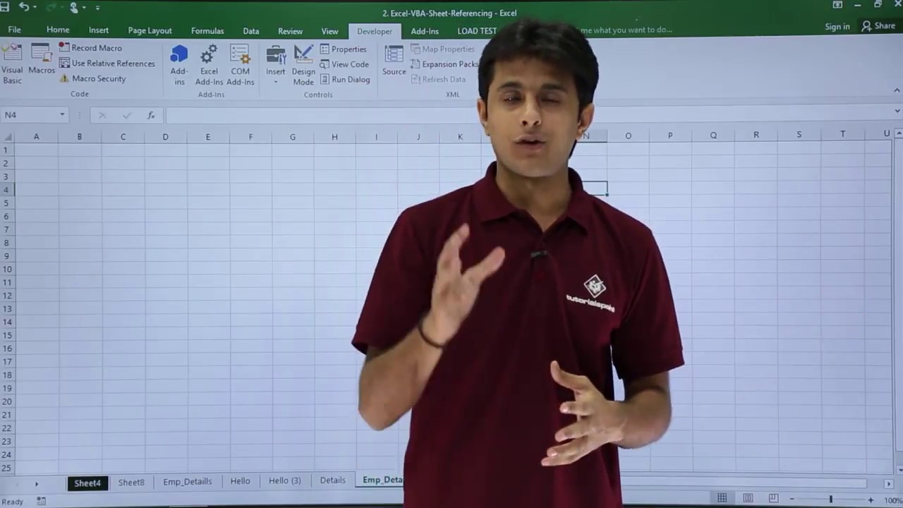 Excel VBA - Hide and Unhide Sheets - YouTube